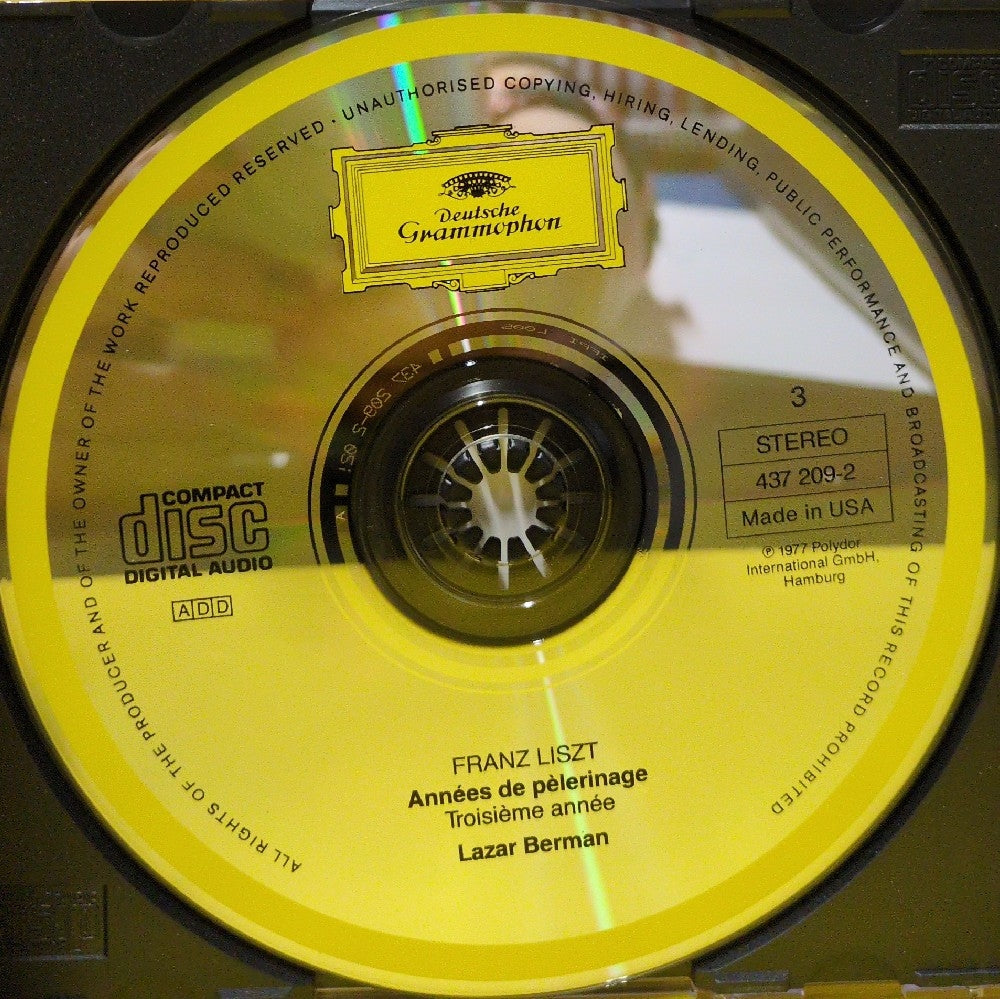 Liszt – Lazar Berman - Années De Pèlerinage (Gesamtaufnahme = Complete Recording = Enregistrement Intégral) - 437 206-2 - Used - VG++ - CDs - 3xCD Set