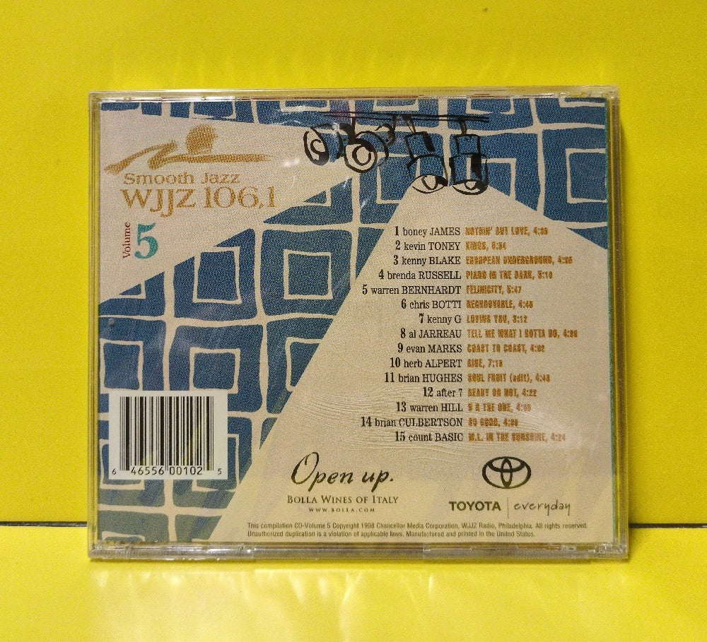 Various - Smooth Jazz WJJZ 106.1, Volume 5 - 1998 - 0010-2 - New - Sealed - CDs