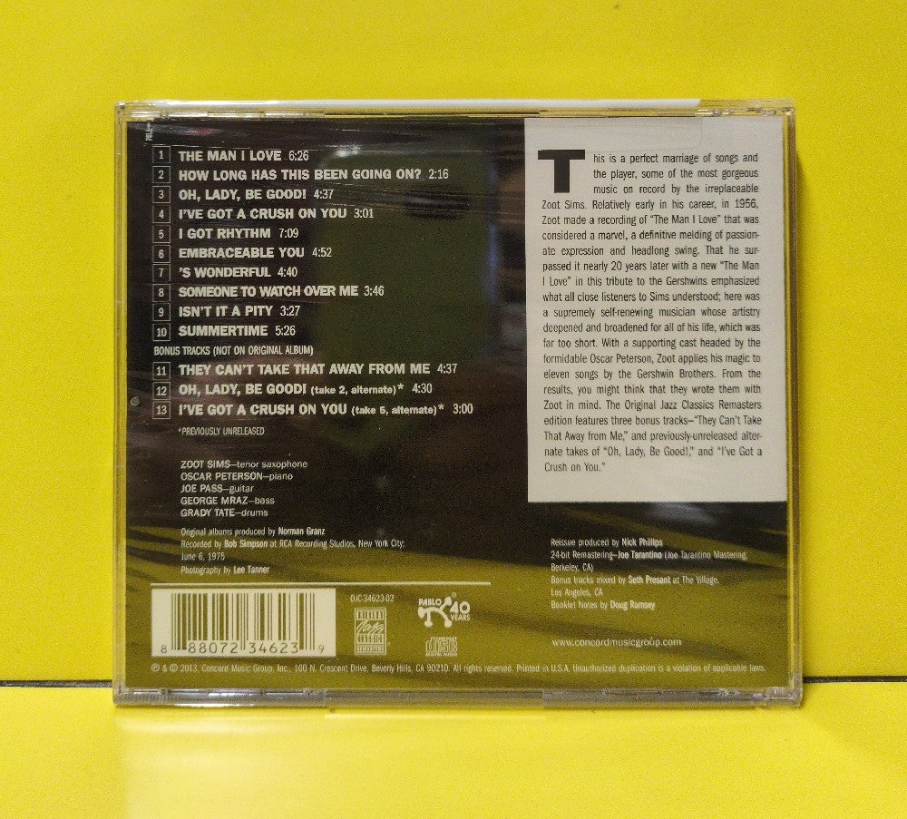 Zoot Sims - Zoot Sims And The Gershwin Brothers - 2013 - OJC-34623-02 - New - Sealed - CDs - Reissue - Remastered