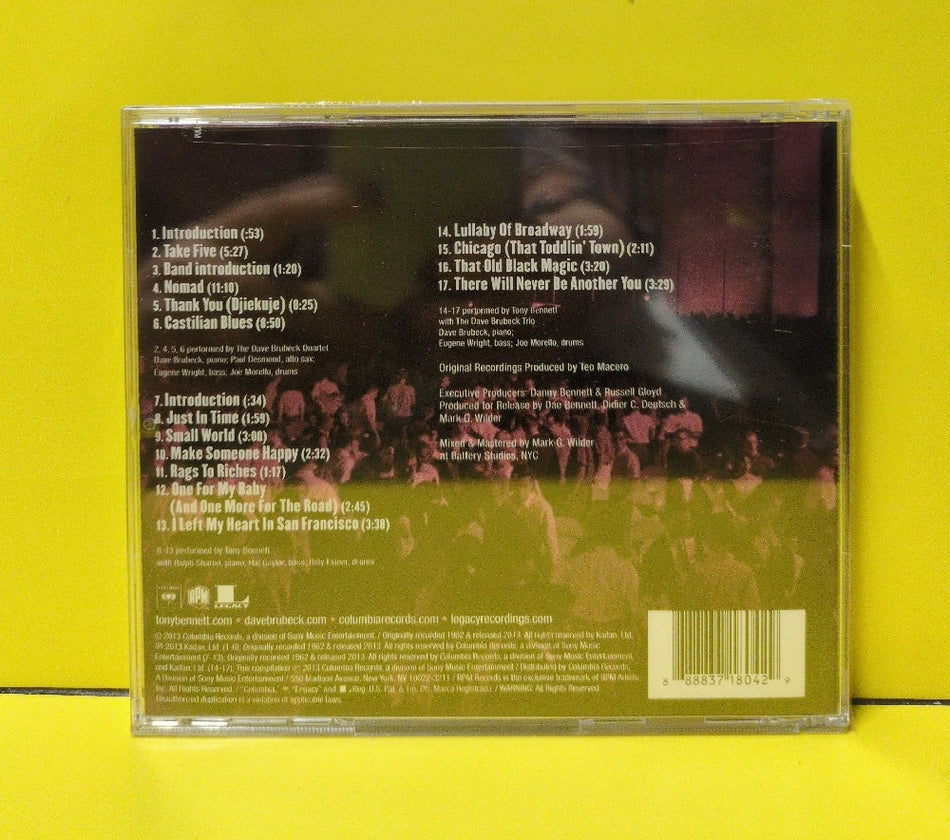 Tony Bennett, Dave Brubeck - The White House Sessions, Live 1962 - 2013 - 88883718042 - New - Sealed - CDs