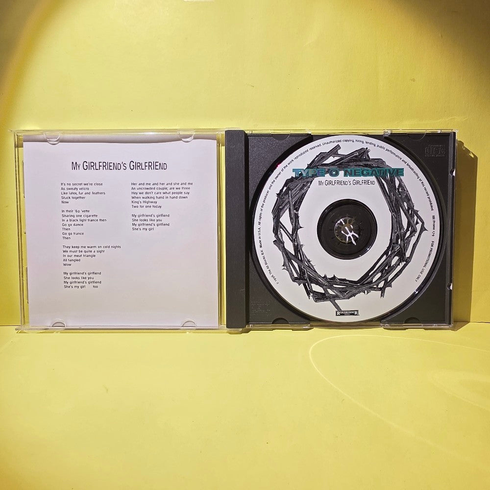 Type O Negative  - My Girlfriends's Girlfriend / Promo  - 1996 - RR PROMO 179 - Used - VG++ - CDs
