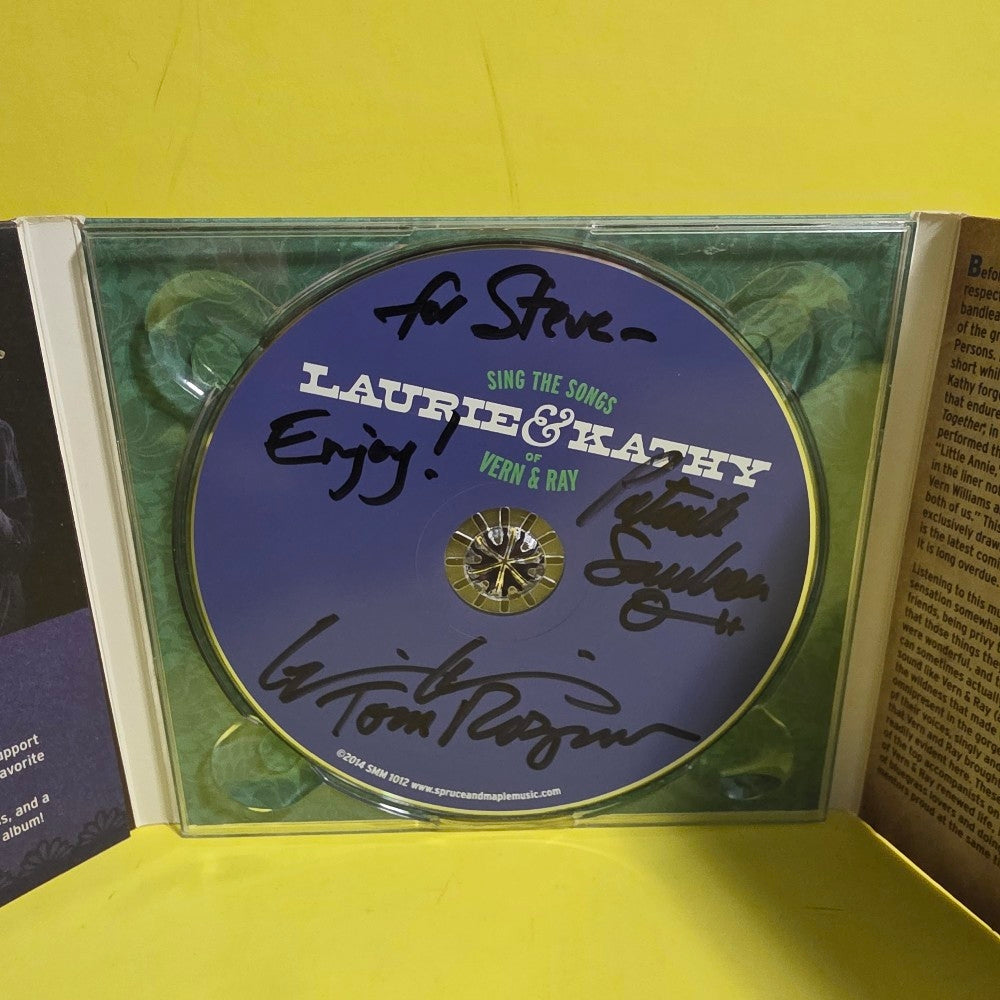 Laurie & Kathy - Sing The Songs Of Vern & Ray / Autographed  - 2014 - SMM 1012 - Used - VG++ - CDs