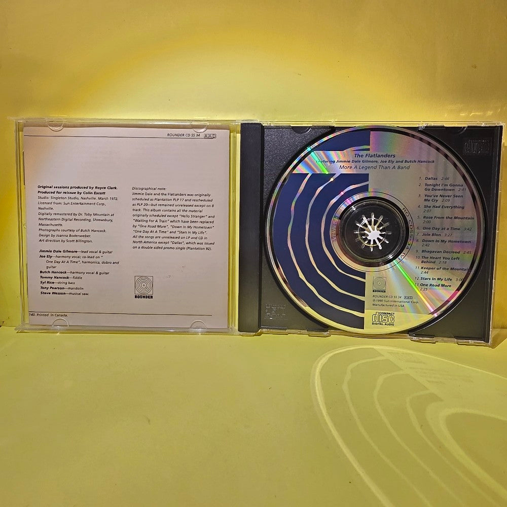 The Flatlanders Featuring Jimmie Dale Gilmore, Joe Ely, Butch Hancock - More A Legend Than A Band - 1990 - ROUNDER CD SS 34 - Used - EX - CDs