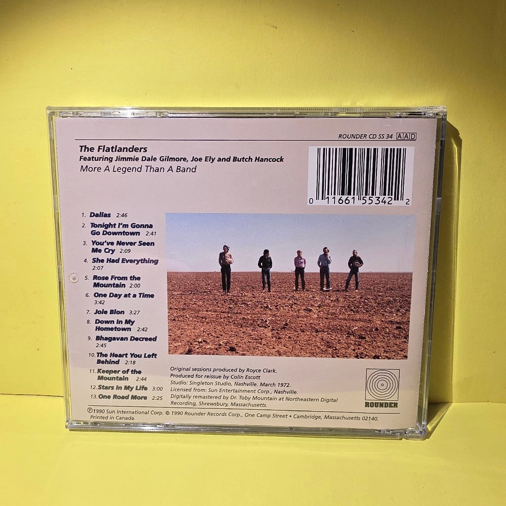 The Flatlanders Featuring Jimmie Dale Gilmore, Joe Ely, Butch Hancock - More A Legend Than A Band - 1990 - ROUNDER CD SS 34 - Used - EX - CDs