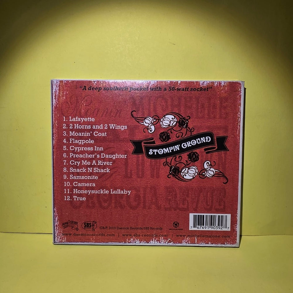 Moanin' Michelle Malone And The Low-Down Georgia Revue - Stompin' Ground / Autographed  - 2003 - DAM19039 - Used - VG++ - CDs