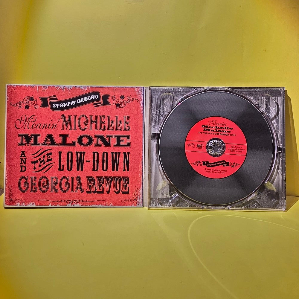 Moanin' Michelle Malone And The Low-Down Georgia Revue - Stompin' Ground / Autographed  - 2003 - DAM19039 - Used - VG++ - CDs