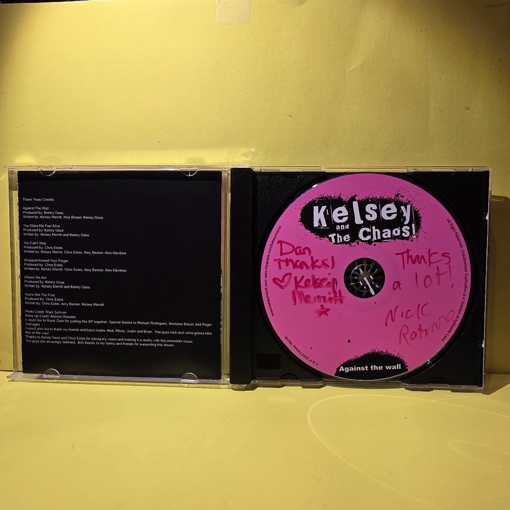 Kelley And The Chaos - Against The Wall / Autographed  - 2008 - Used - EX - CDs