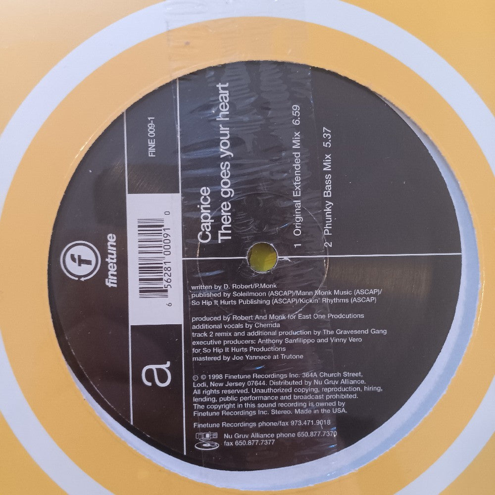 Caprice - There Goes Your Heart 12" - 1998 - FINE 009-1 - New - Sealed - Vinyl