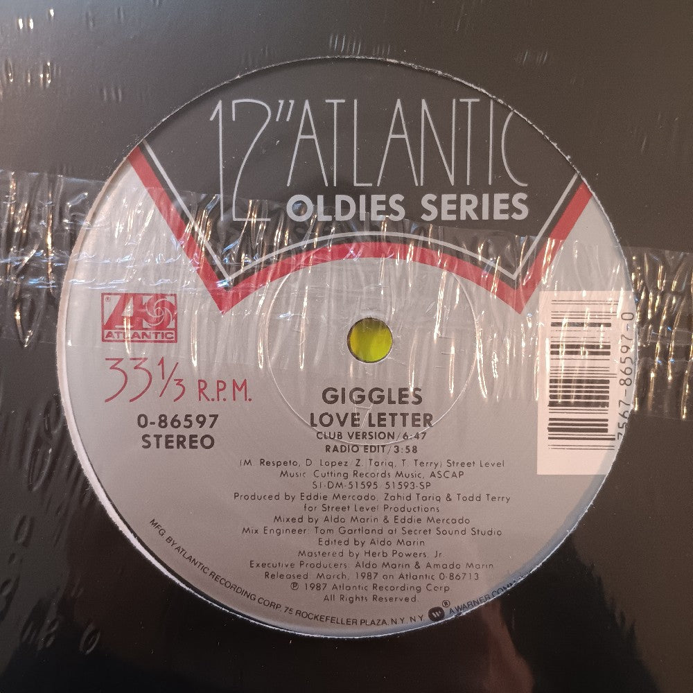 Giggles / Voice In Fashion - Love Letter / Only In The Night 12" - 1987 - 0-86597 - New - Sealed - Vinyl
