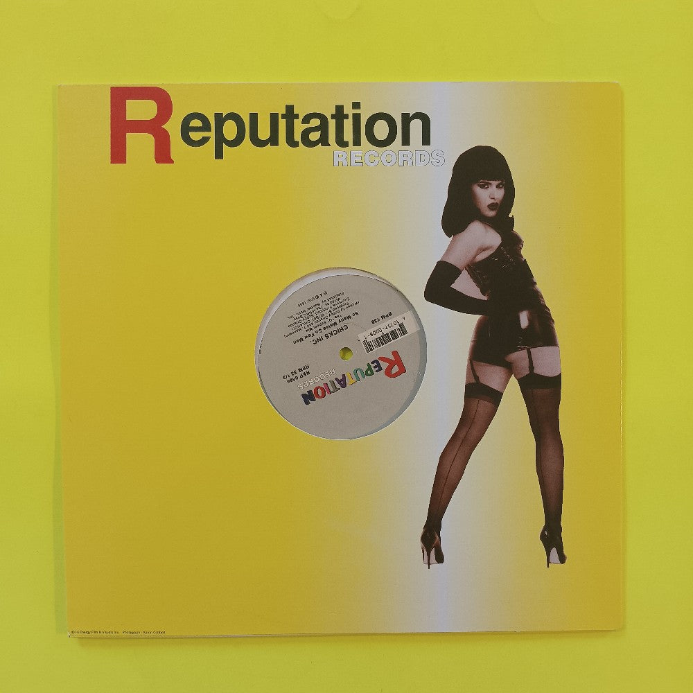 Chicks Inc. - So Many Males So Few Men CLEAR 12" - 1996 - REP 008 - Used - NM - Vinyl