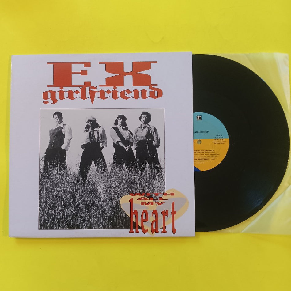 Ex-Girlfriend - With All My Heart 12" PROMO - 1991 - PRO-A-5251 - Used - NM - Vinyl