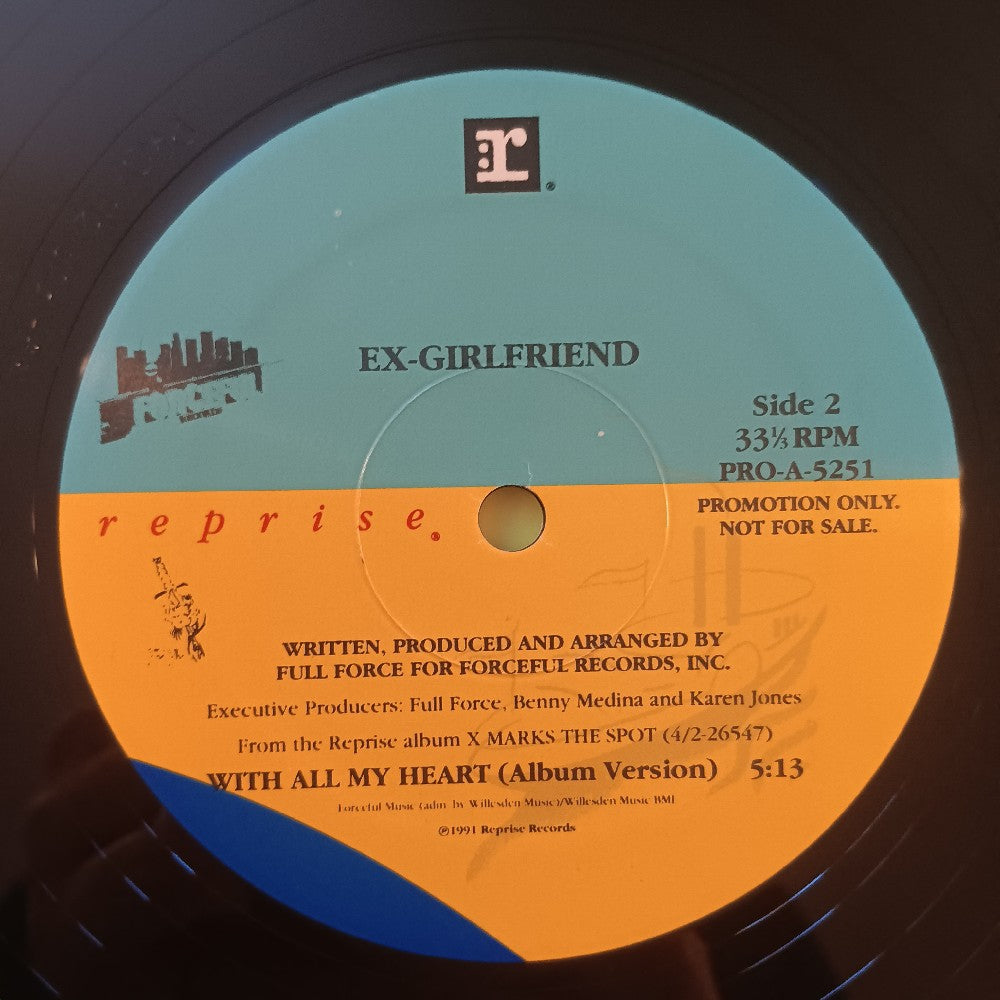 Ex-Girlfriend - With All My Heart 12" PROMO - 1991 - PRO-A-5251 - Used - NM - Vinyl