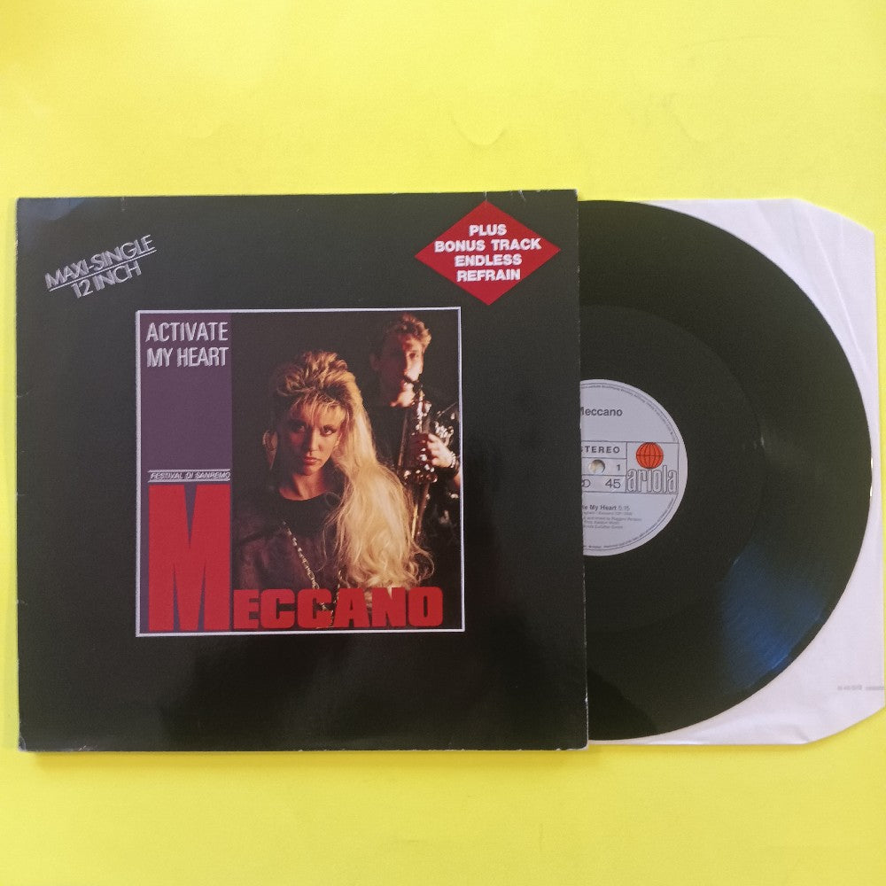 Meccano  - Activate My Heart GERMANY 12" Italo-Disco  - 1986 - 608 170 - Used - VG++ - Vinyl