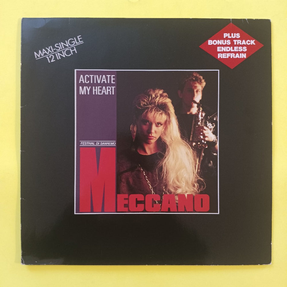 Meccano  - Activate My Heart GERMANY 12" Italo-Disco  - 1986 - 608 170 - Used - VG++ - Vinyl
