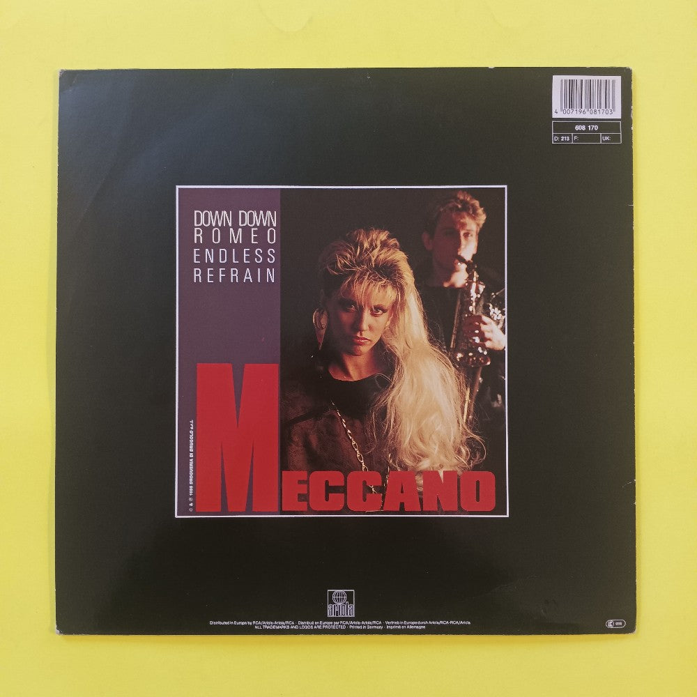 Meccano  - Activate My Heart GERMANY 12" Italo-Disco  - 1986 - 608 170 - Used - VG++ - Vinyl
