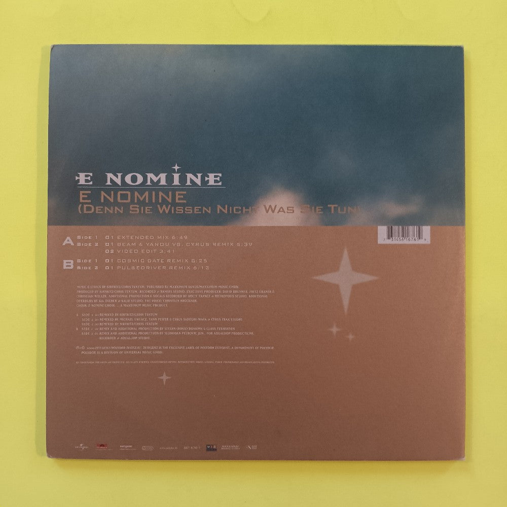 E Nomine - E Nomine (Denn Sie Wissen Nicht Was Sie Tun) 2x 12" - 2000 - 561 676-1 - Used - VG++ - Vinyl
