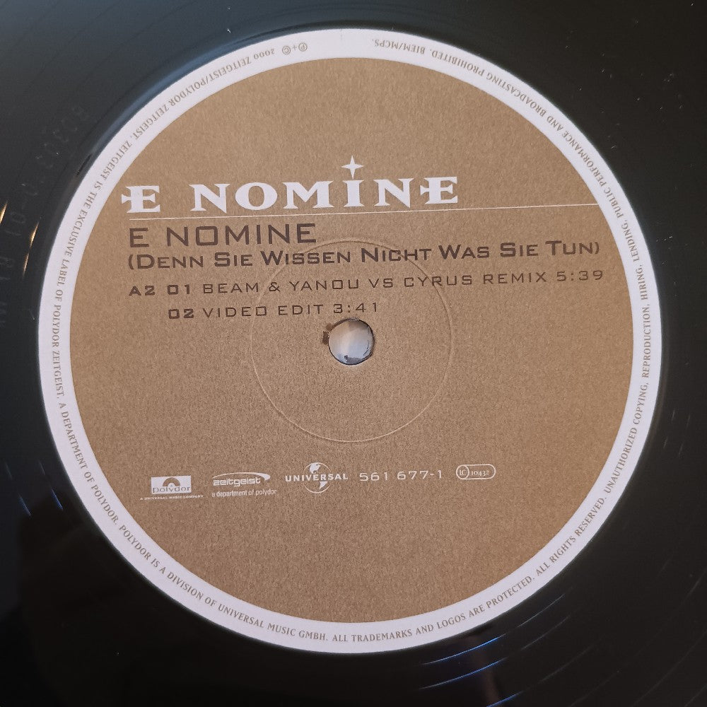 E Nomine - E Nomine (Denn Sie Wissen Nicht Was Sie Tun) 2x 12" - 2000 - 561 676-1 - Used - VG++ - Vinyl