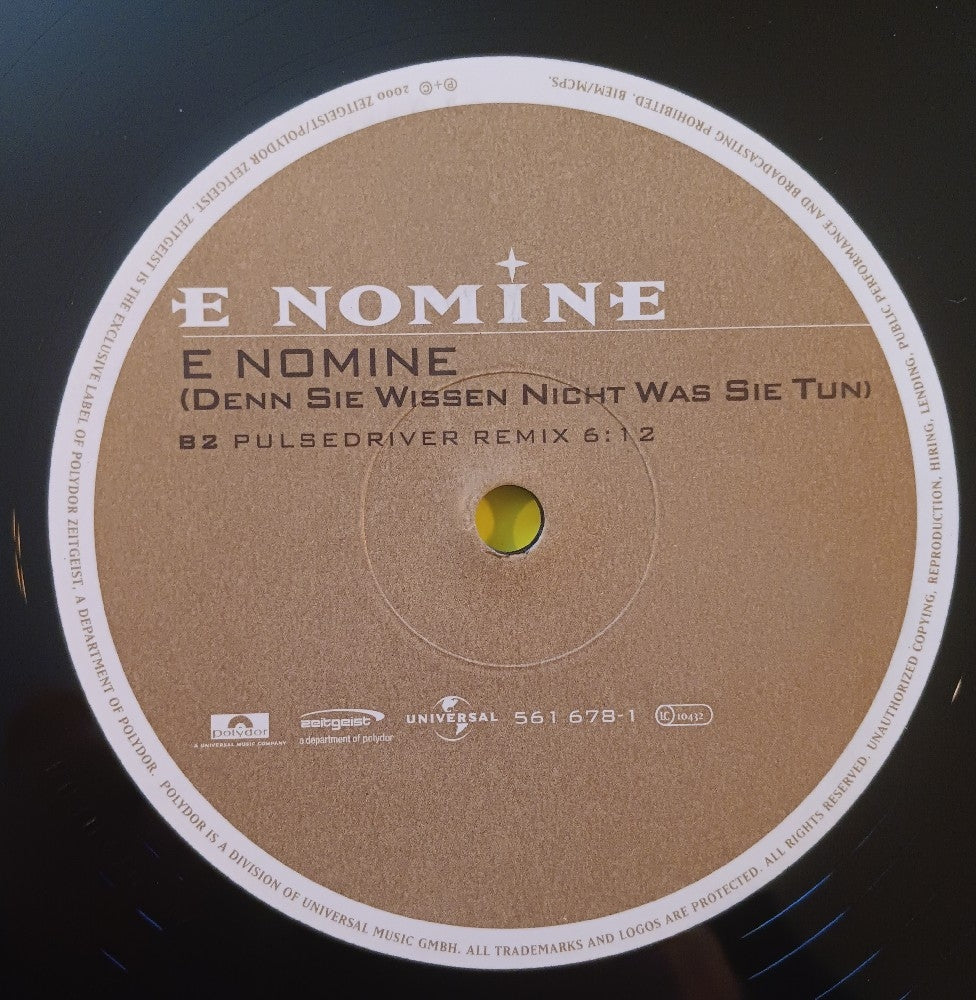 E Nomine - E Nomine (Denn Sie Wissen Nicht Was Sie Tun) 2x 12" - 2000 - 561 676-1 - Used - VG++ - Vinyl
