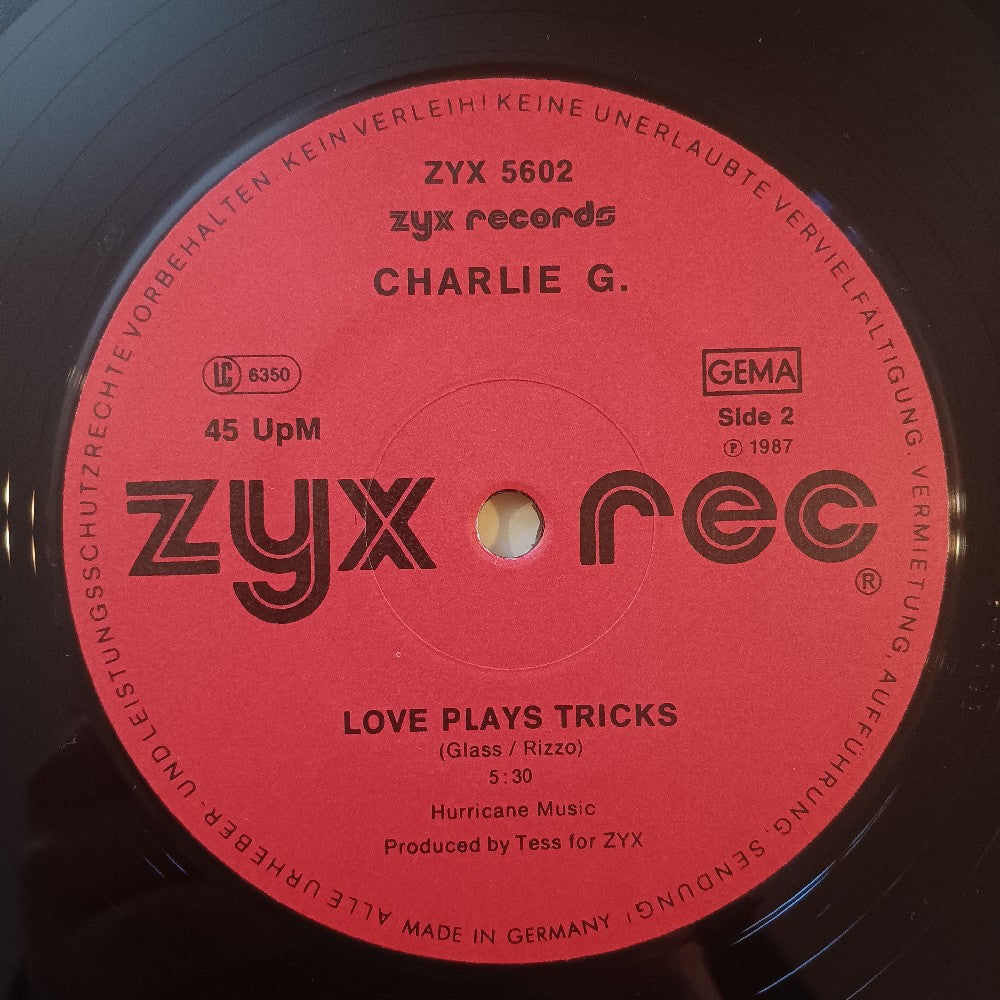 Charlie G - Llama L'Amor GERMANY 12" Euro-Disco - 1987 - ZYX 5602 - Used - EX - Vinyl