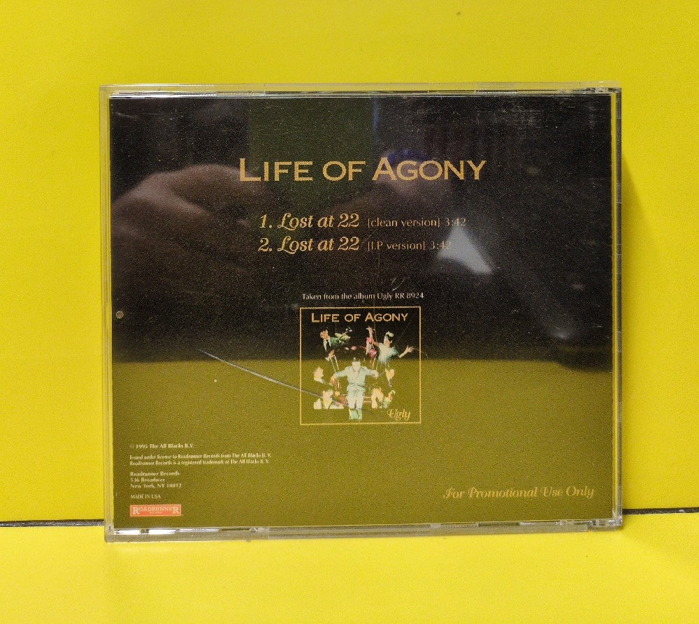 Life Of Agony - Lost At 22 - 1995 - RR Promo 144 - Used - EX - CDs - CD Single - Promo