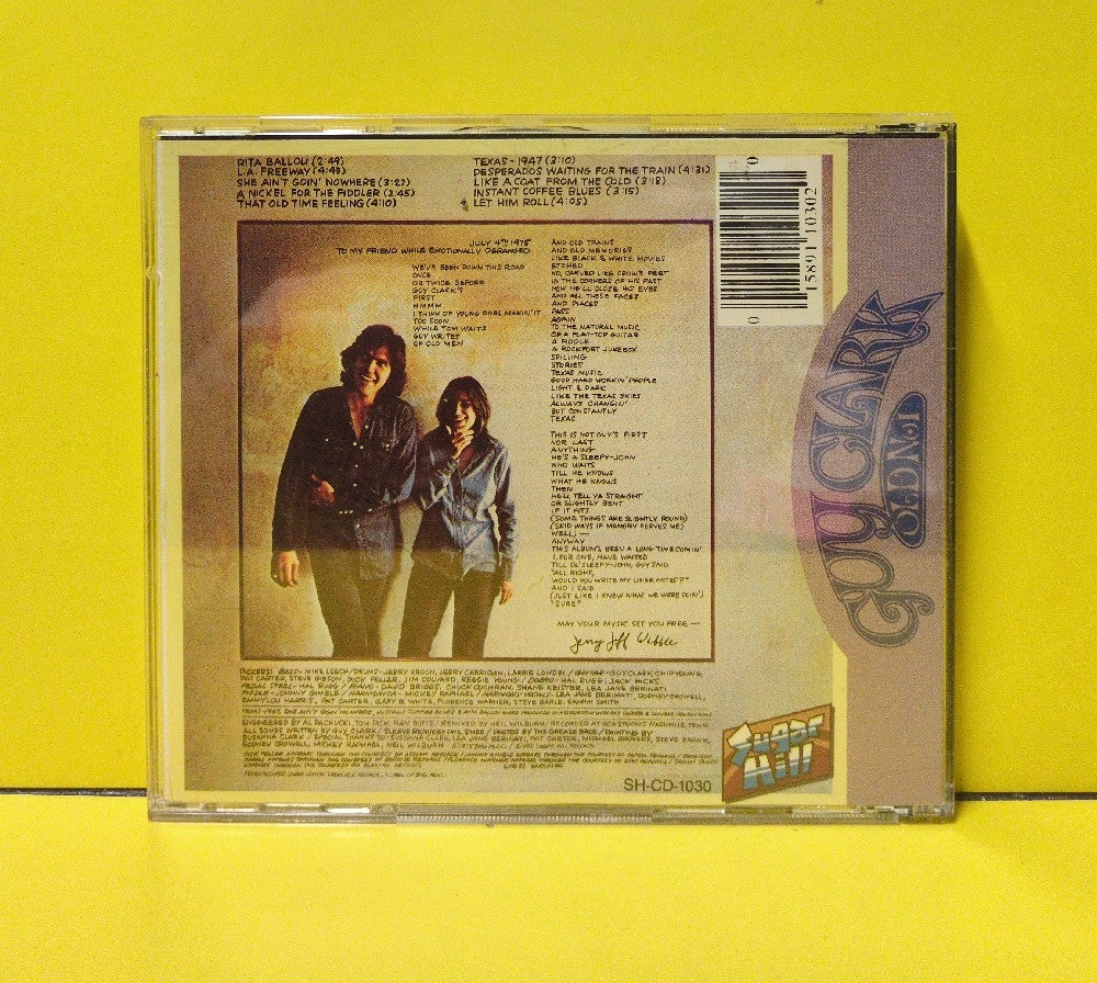 Guy Clark - Old No. 1 - 1991 - SH-CD-1030 - Used - VG++ - CDs