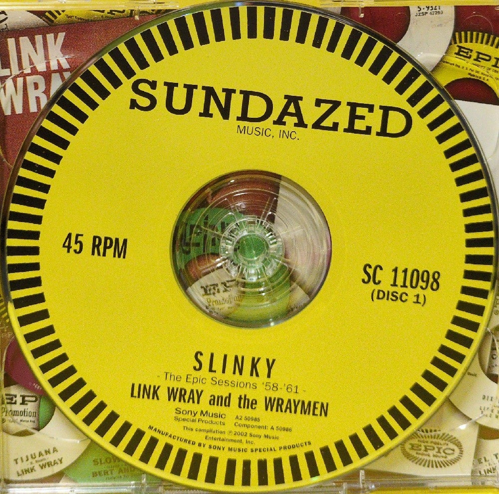 Link Wray & The Wraymen - Slinky! The Epic Sessions '58-'61 - 2002 - SC 11098 - Used - VG++ - CDs - 2xCD