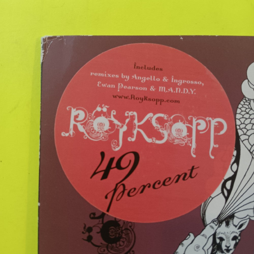 Röyksopp - 49 Percent 12" - 2005 - 0946 338999 1 - Used - VG++ - Vinyl