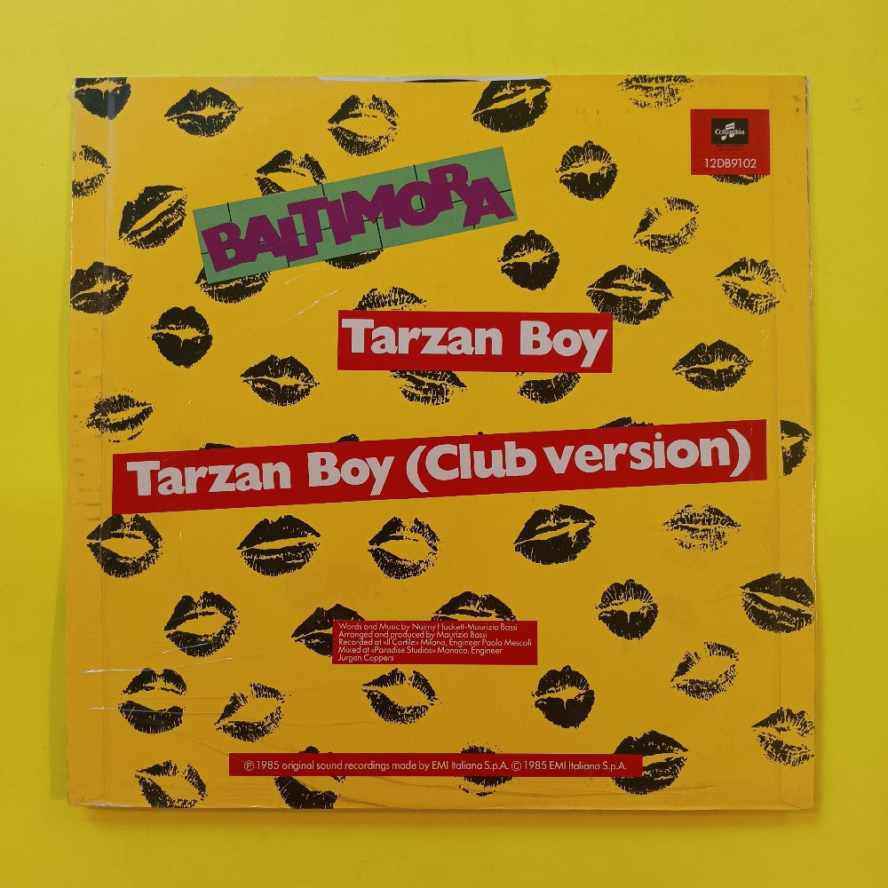 Baltimora  - Tarzan Boy ITALO-DISCO 12" UK - 1985 - 12 DB 9102 - Used - VG++ - Vinyl