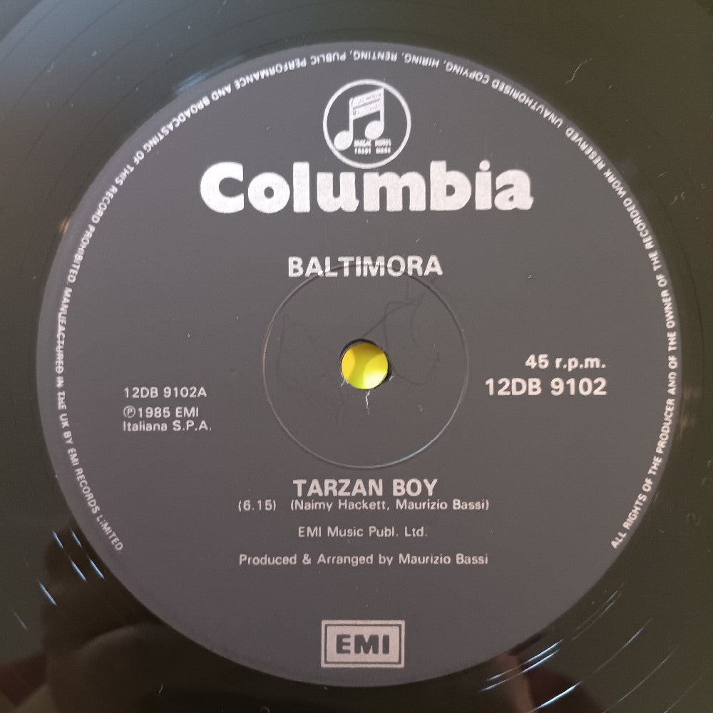 Baltimora  - Tarzan Boy ITALO-DISCO 12" UK - 1985 - 12 DB 9102 - Used - VG++ - Vinyl
