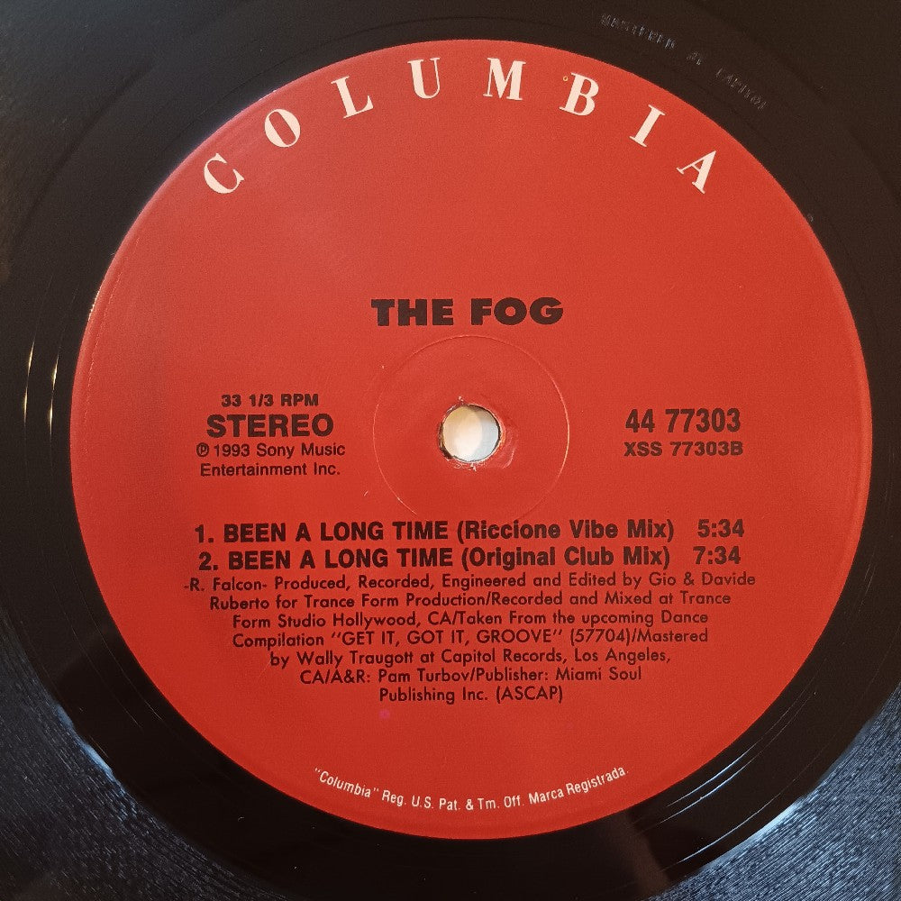The Fog - Been A Long Time 12" - 1993 - 44 77303 - Used - VG++ - Vinyl