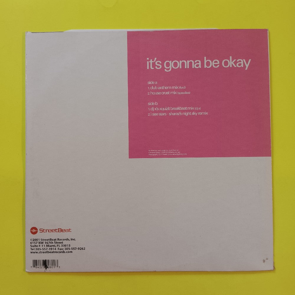 Robin Fox - It's Gonna Be Okay 12" - 2001 - SB-080 - Used - VG++ - Vinyl