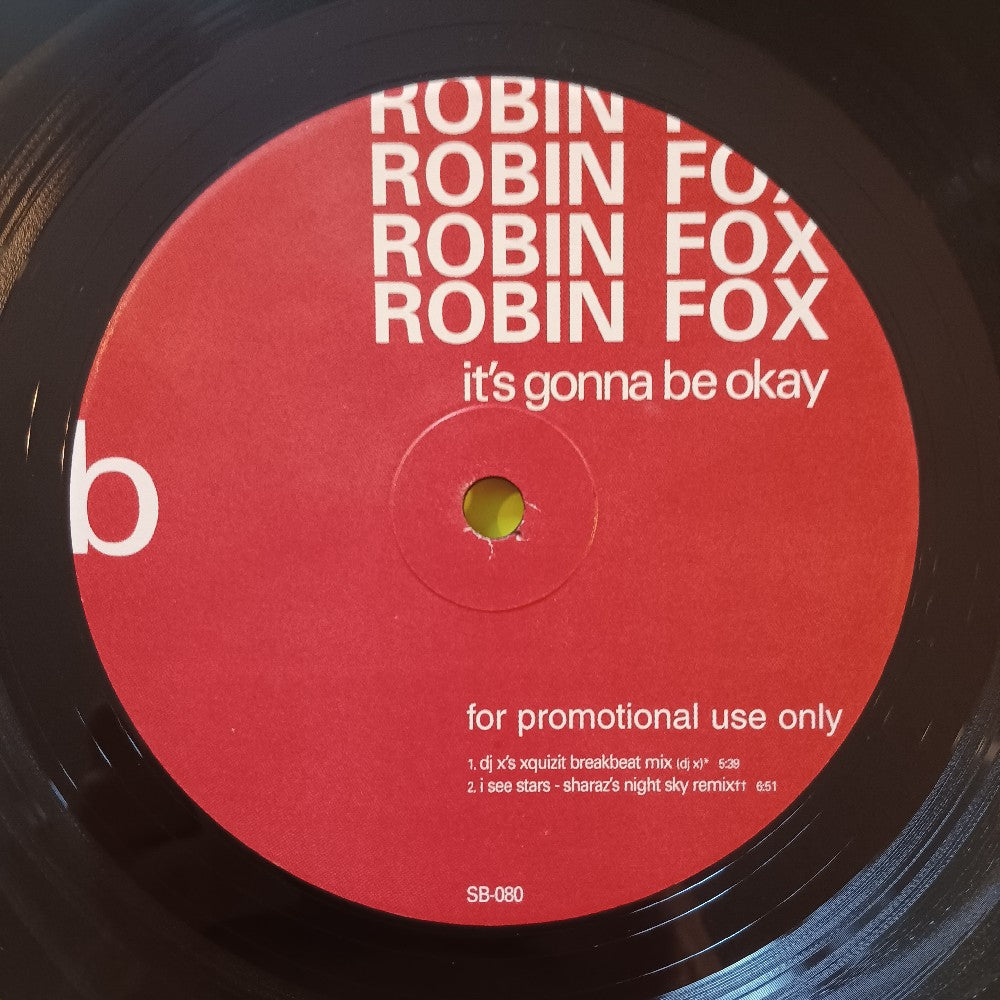 Robin Fox - It's Gonna Be Okay 12" - 2001 - SB-080 - Used - VG++ - Vinyl
