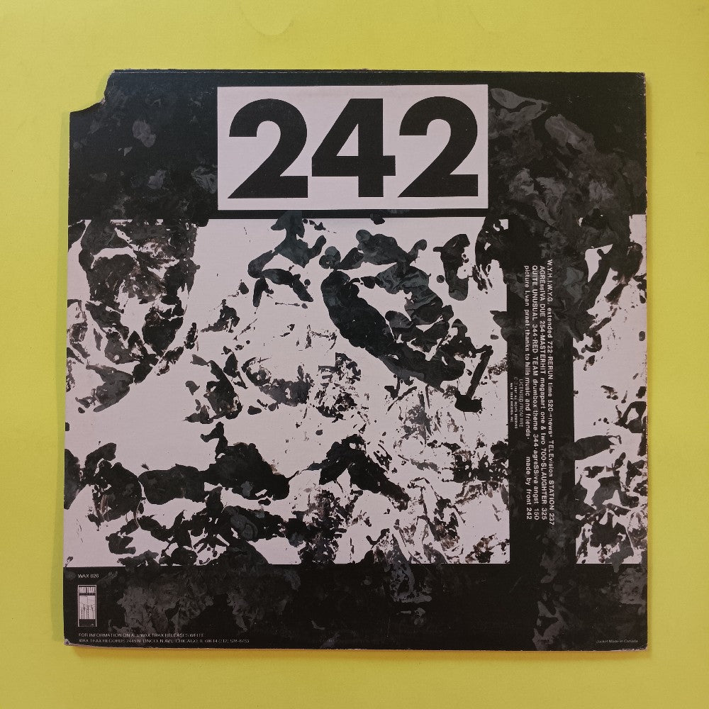 Front 242 - Official Version 12" - 1987 - WAX026 - Used - VG++ - Vinyl