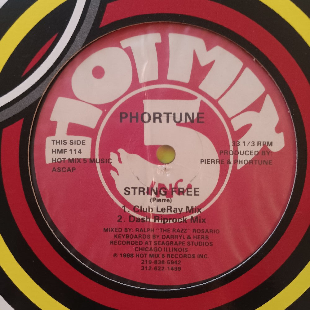 Phortune - String Free / Can You Feel The Base OG 12" - 1988 - HMF 114 - Used - VG++ - Vinyl
