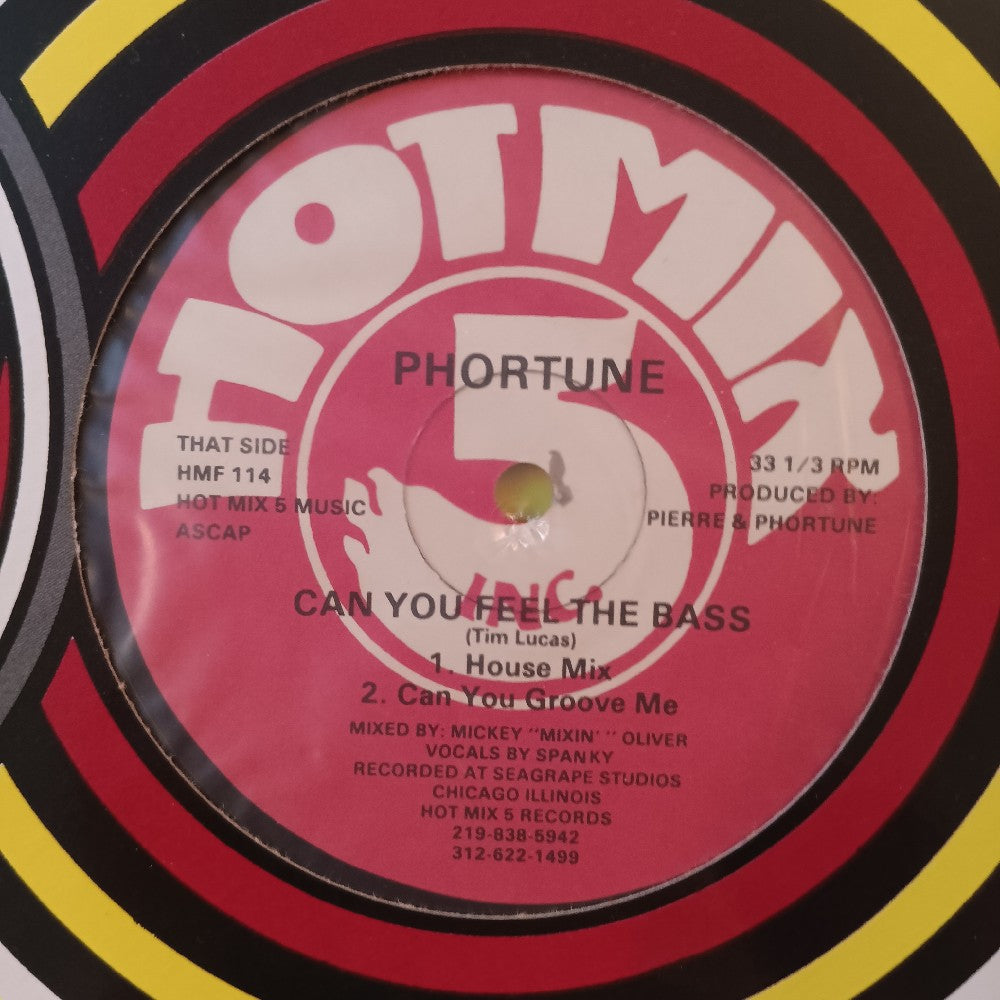 Phortune - String Free / Can You Feel The Base OG 12" - 1988 - HMF 114 - Used - VG++ - Vinyl