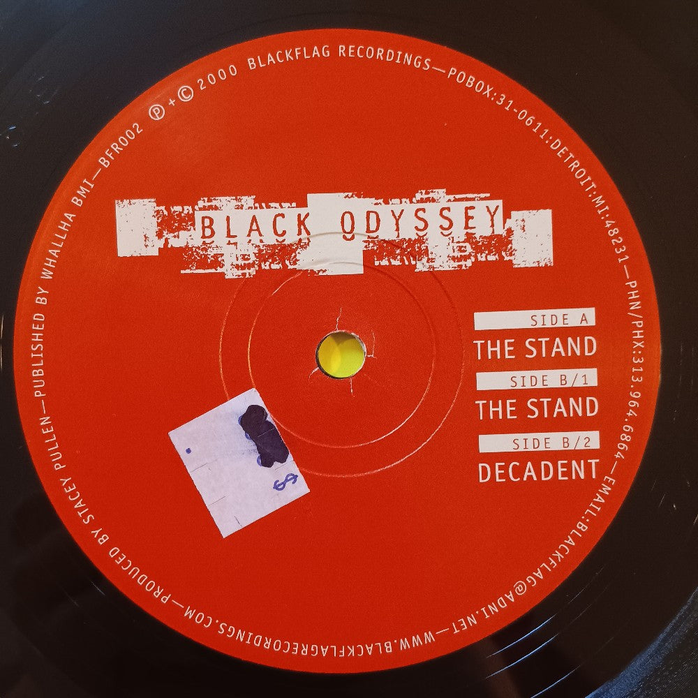 Stacey Pullen Presents Black Odyssey - The Stand - 2000 - BFR 002 - Used - VG++ - Vinyl