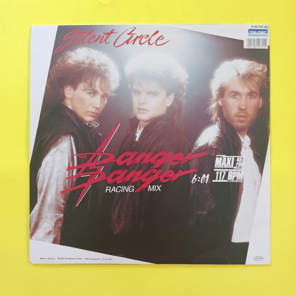 Silent Circle - Danger Danger (Racing Mix) 12" GERMANY - 1987 - 6.20741 - Used - VG++ - Vinyl