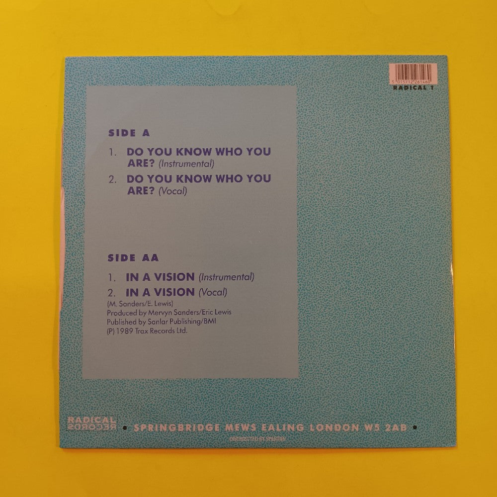 Virgo - Do You Know Who You Are? 12" UK - 1989 - RADICAL 1 - Used - VG++ - Vinyl