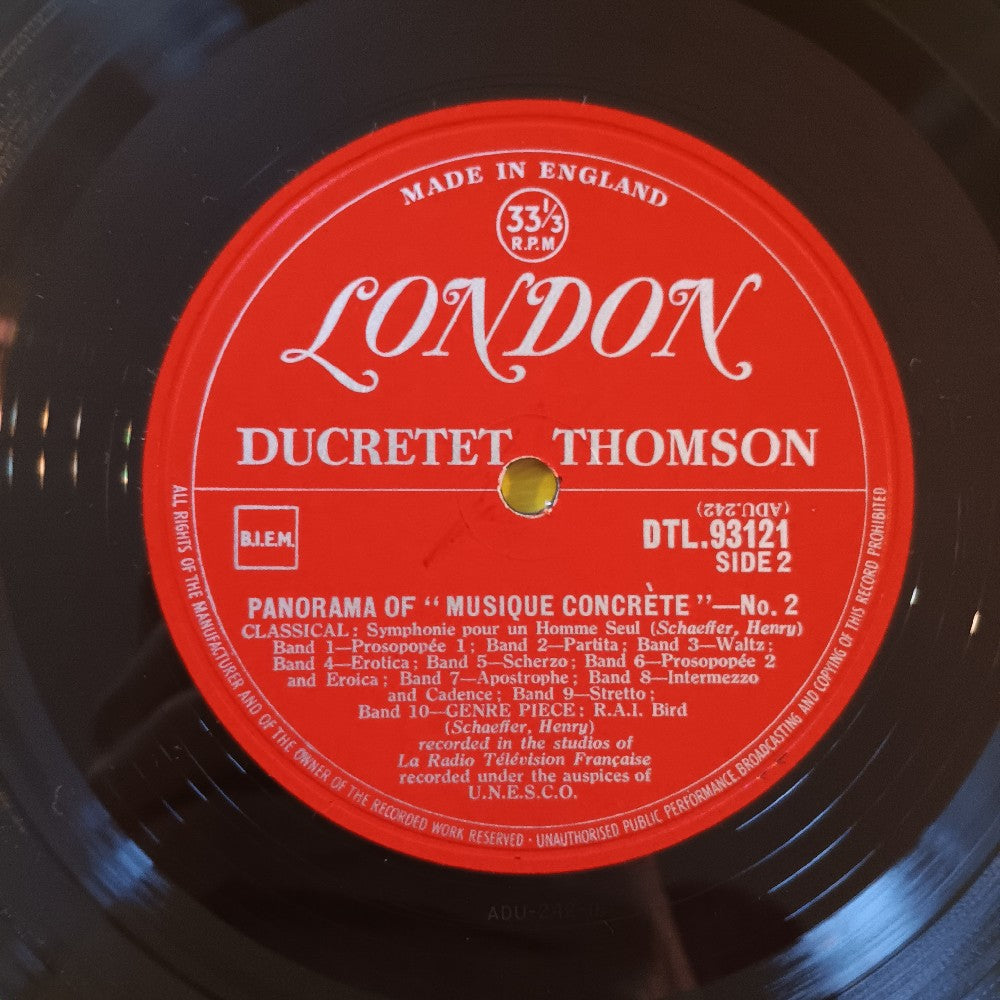 Henry Schaeffer & Philippot - Panorama Of Musique Concrete No. 2 UK - 1957 - DTL 93121 - Used - VG++ - Vinyl