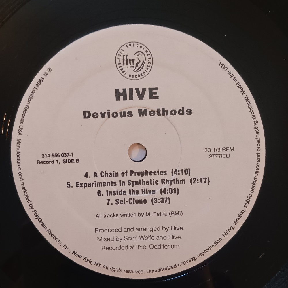 Hive - Devious Methods 2LP - 1998 - 314 556 037-1 - Used - VG++ - Vinyl
