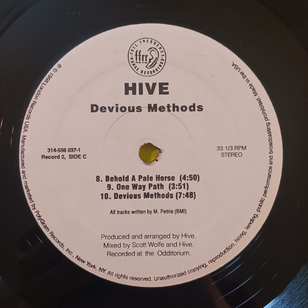 Hive - Devious Methods 2LP - 1998 - 314 556 037-1 - Used - VG++ - Vinyl