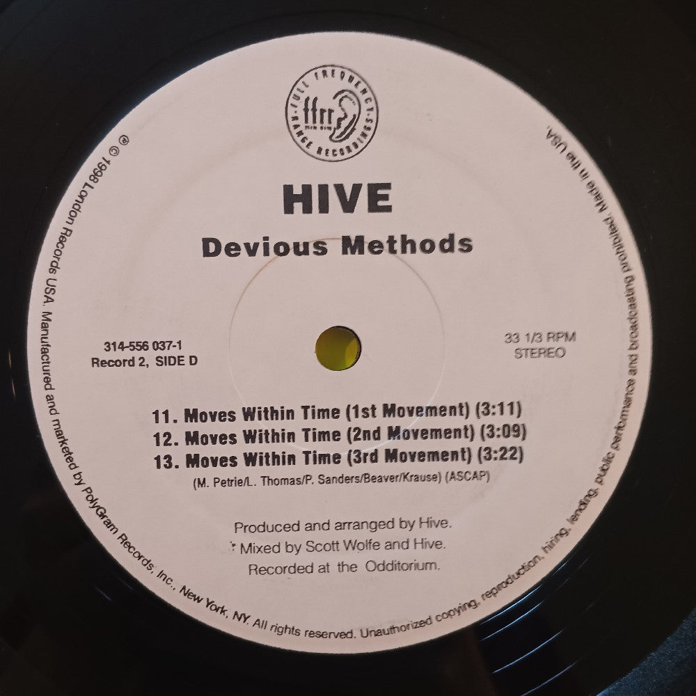 Hive - Devious Methods 2LP - 1998 - 314 556 037-1 - Used - VG++ - Vinyl