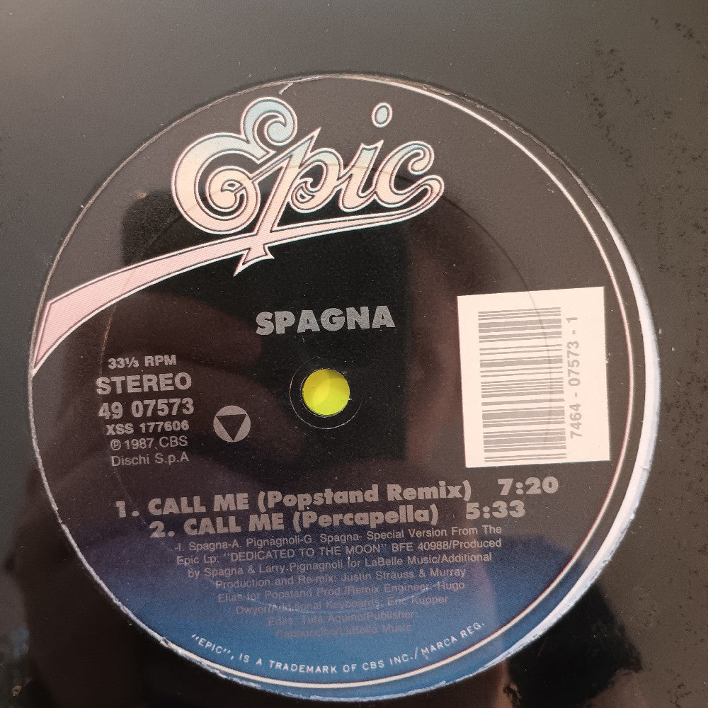 Spagna - Call Me 12" ITALO-DISCO - 1987 - 49 07573 - New - Sealed - Vinyl