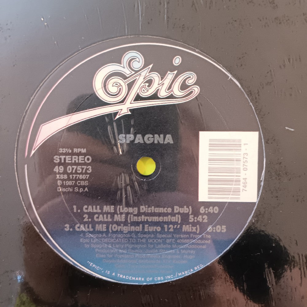 Spagna - Call Me 12" ITALO-DISCO - 1987 - 49 07573 - New - Sealed - Vinyl