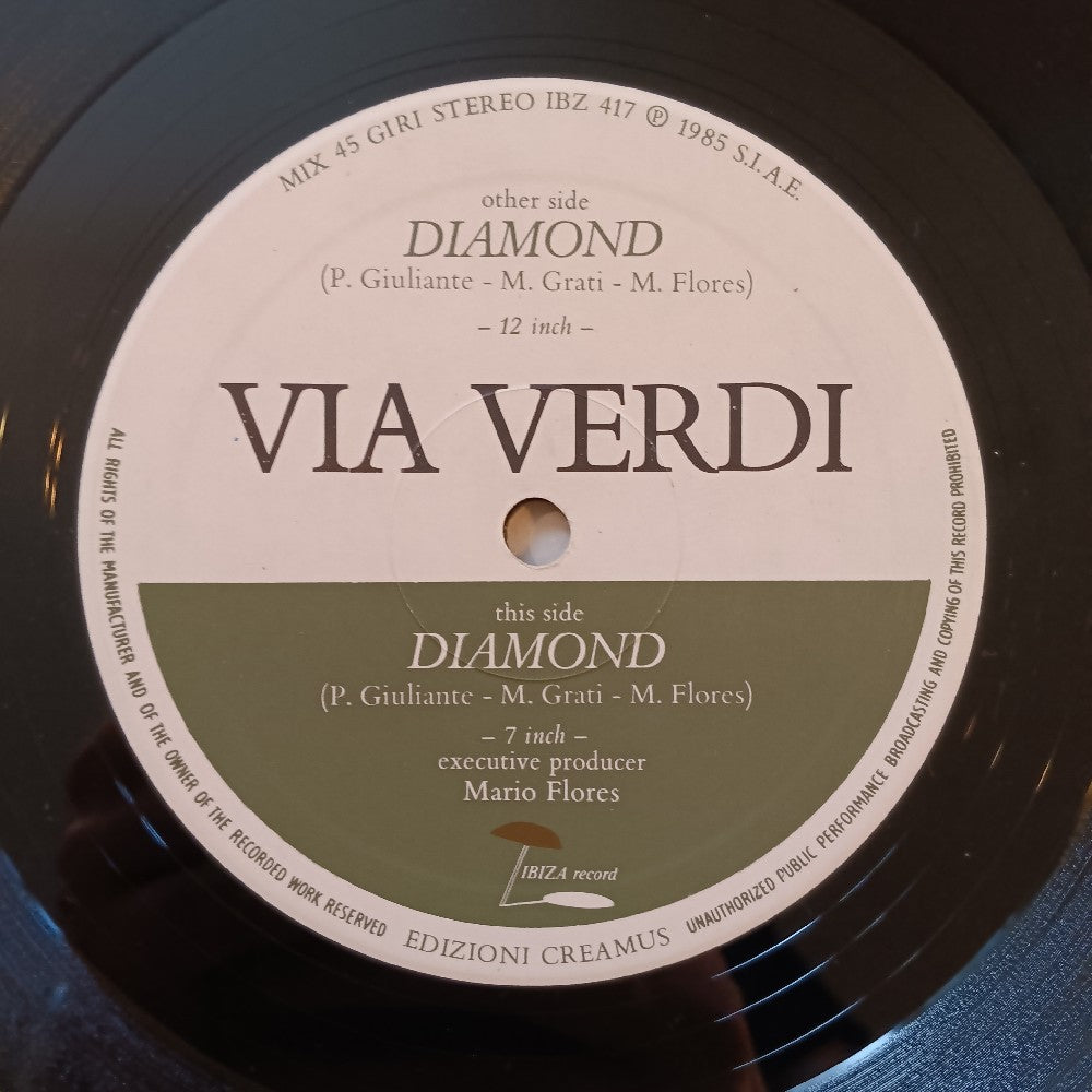 Via Verdi - Diamond Remix 12" ITALO-DISCO - 1985 - IBZ 417 - Used - VG+ - Vinyl