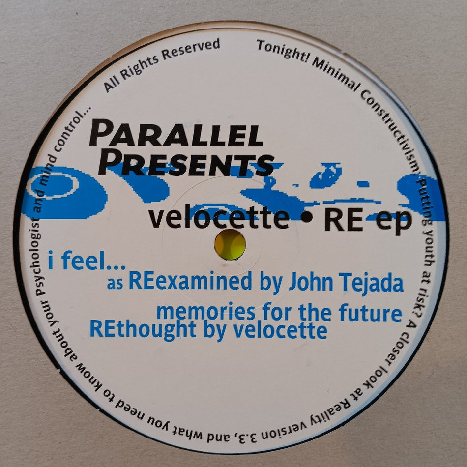 Velocette - RE EP - 2000 - PRL 006 - Used - VG++ - Vinyl