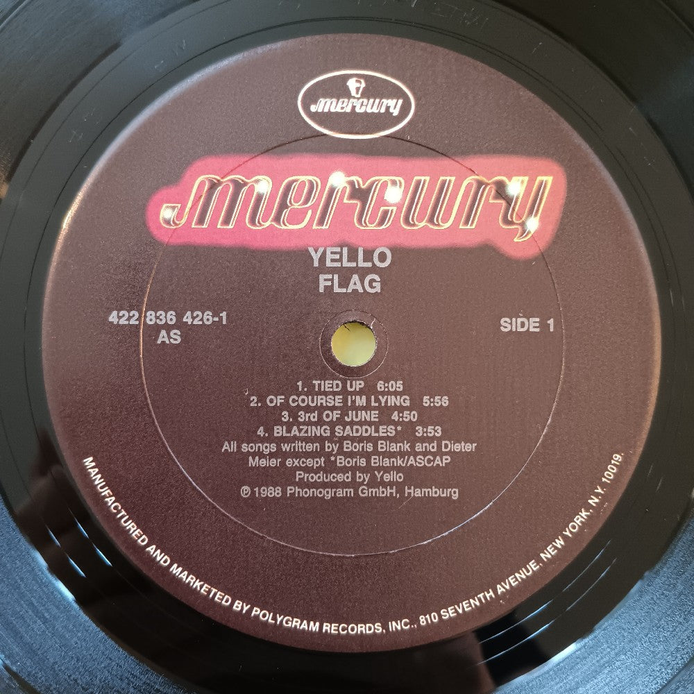 Yello - Flag - 1989 - 836 426-1 - Used - VG++ - Vinyl