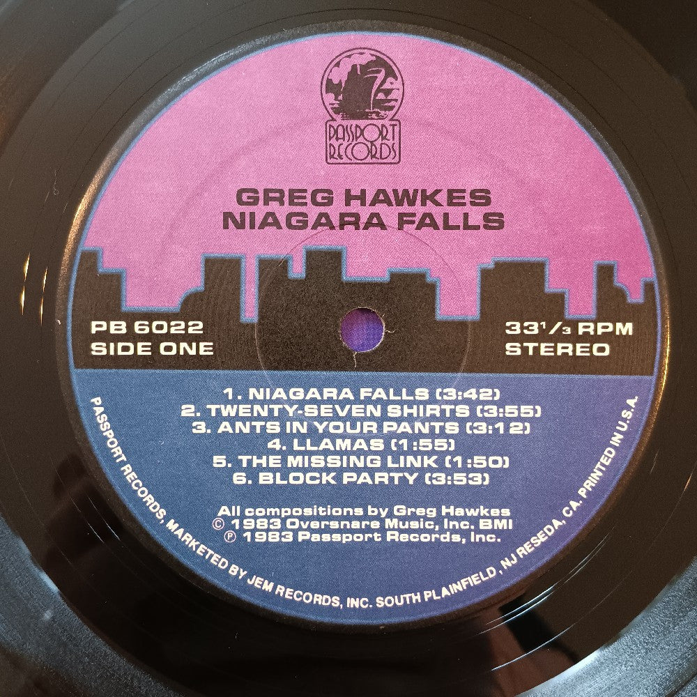 Greg Hawkes - Niagra Falls - 1983 - PB 6022 - Used - VG++ - Vinyl