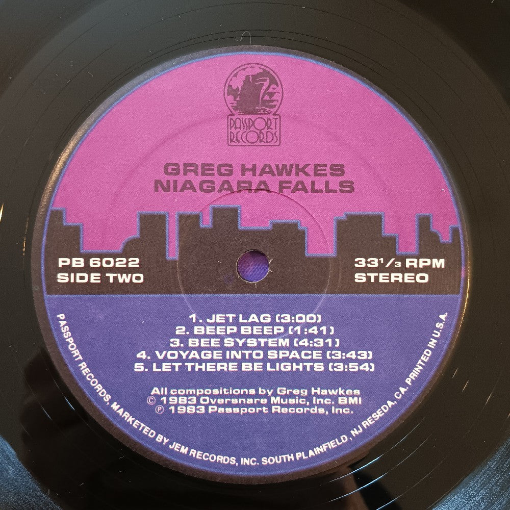 Greg Hawkes - Niagra Falls - 1983 - PB 6022 - Used - VG++ - Vinyl
