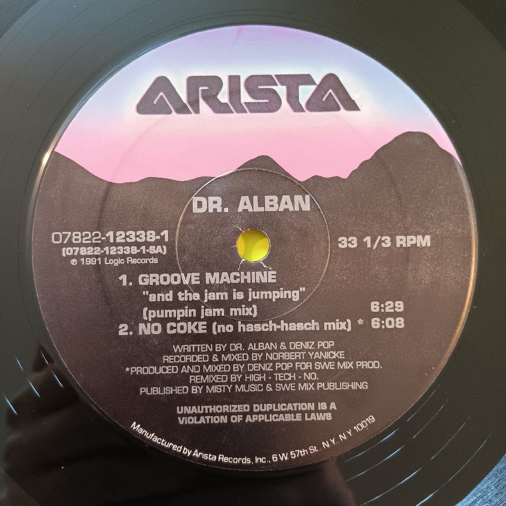 Dr. Alban - No Coke 12" - 1991 - 07822-12338-1 - Used - VG++ - Vinyl